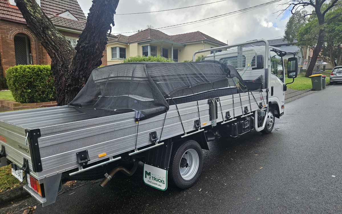 ATS waste collection truck loaded for removal